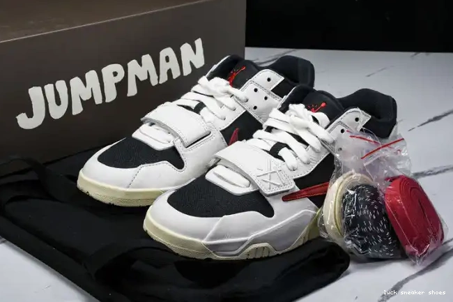 Reps LUCY Travis Jordan TR x Jack Scott University FZ8117-101 Jumpman Red 0511